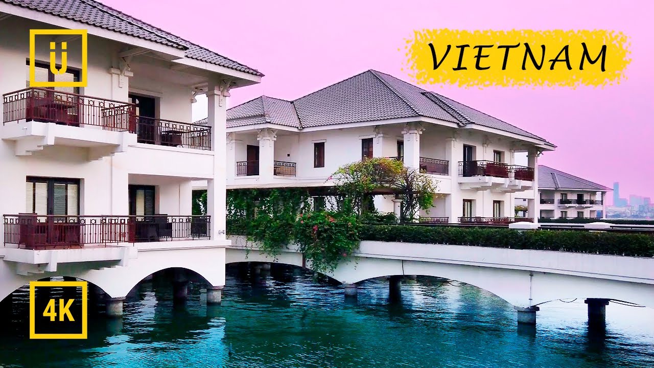 Walking in Vietnam. West Lake, Hanoi city walk. Binaural Audio. [4K walking tour]