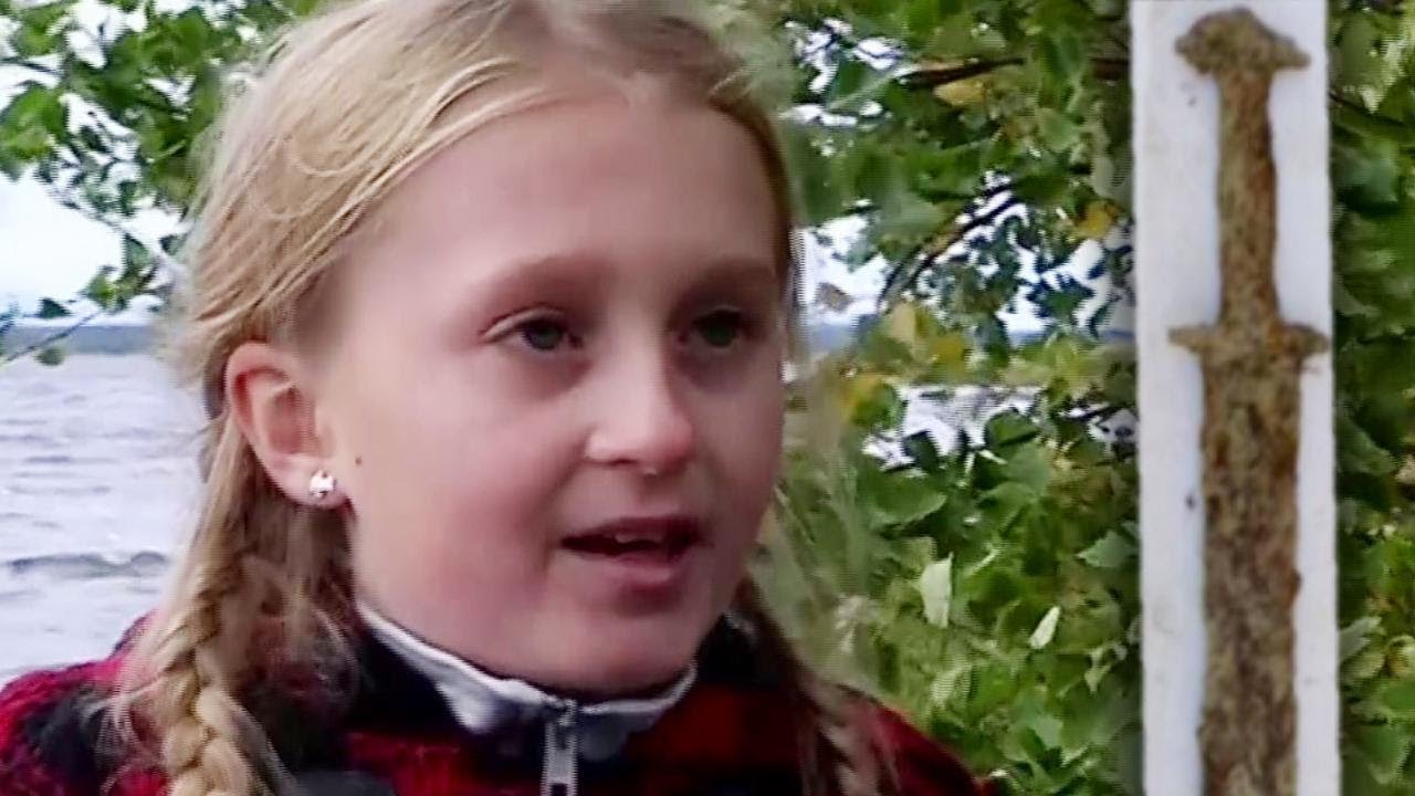 8-Year-Old Girl Finds Ancient Sword in Swedish Lake