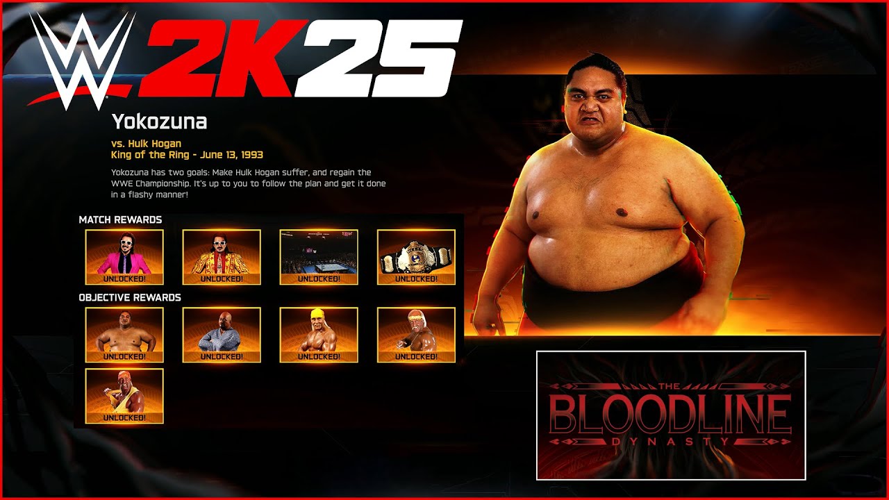 WWE 2K25 Showcase Yokozuna vs Hulk Hogan (The Bloodline Dynasty)
