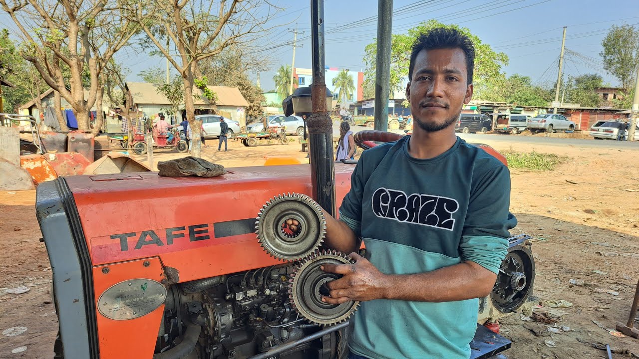 ট্যাফে ৩৫ ট্রাক্টরের গ্যাজ শেপের পিনিয়াম সেটিং||TAFE 35Tractor Graze shape penium setting full video