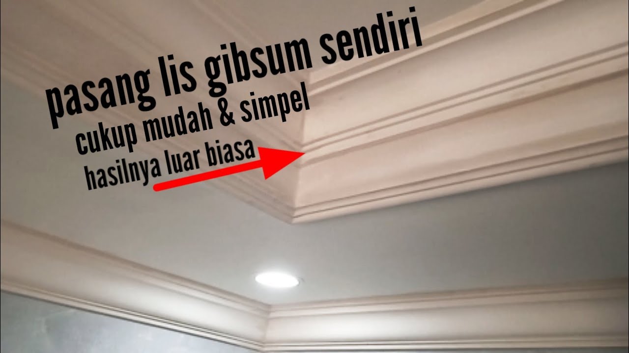 #lisgipsum cara pasang lis gypsum sudut cukup mudah dan simpel