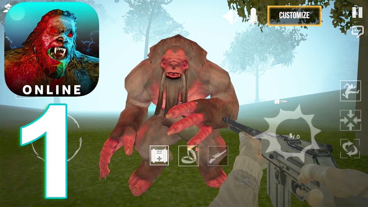 Bigfoot Hunting Multiplayer Gameplay Walkthrough Part 1 (IOS/Android)