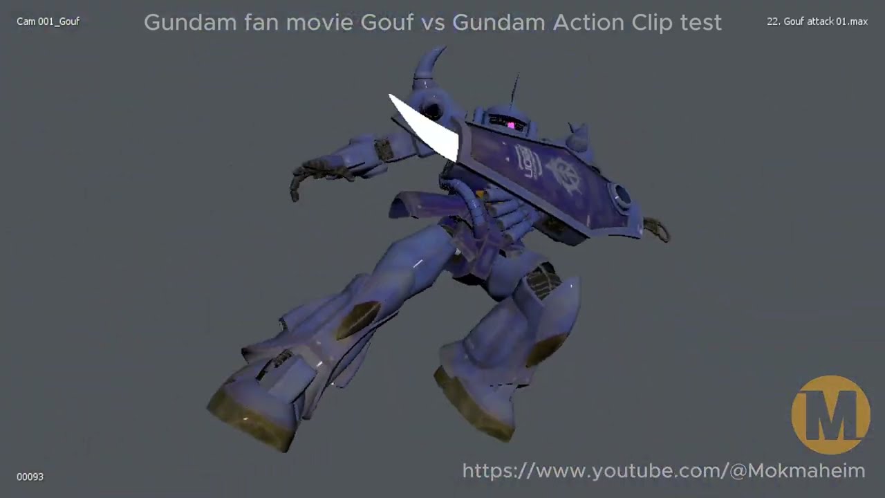 Gouf Combat action clip WIP #02