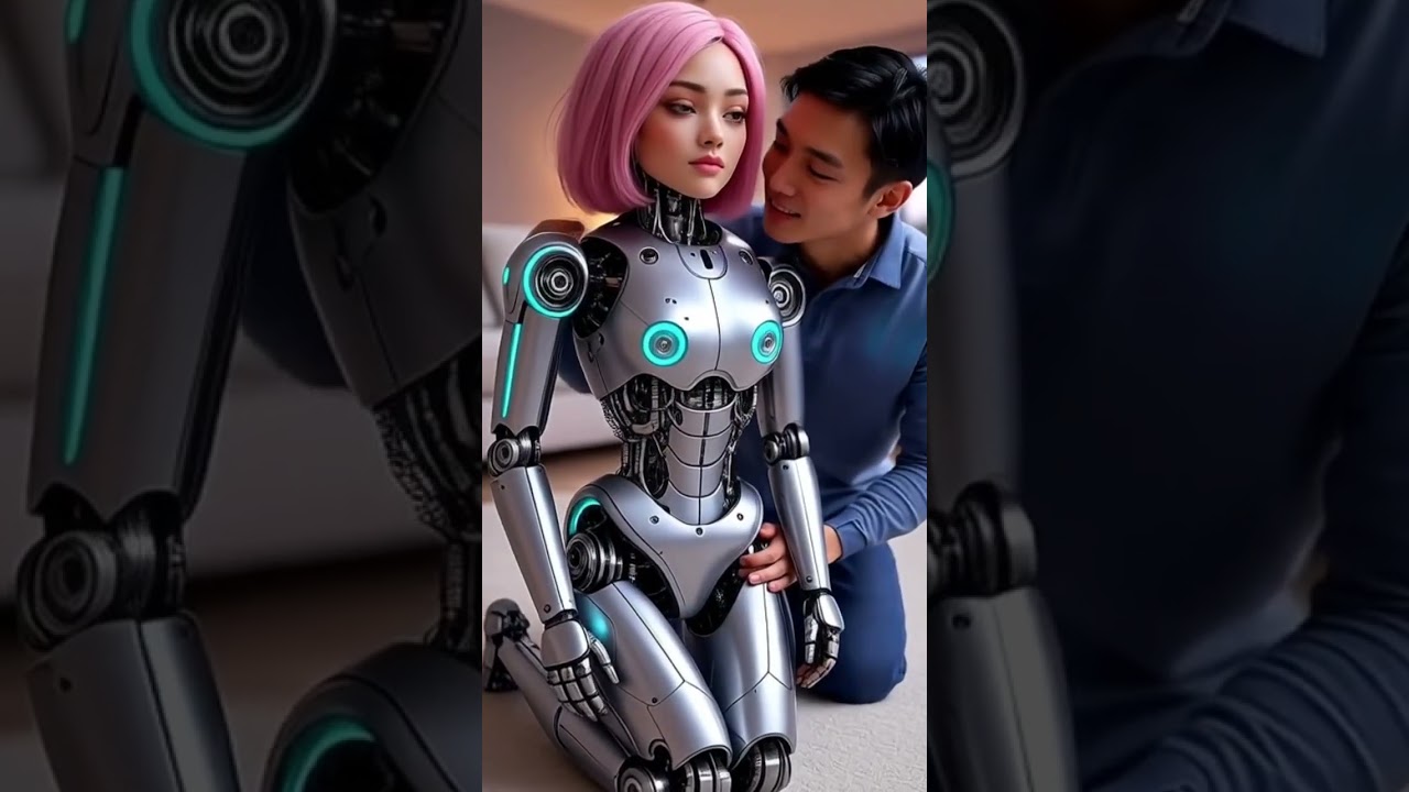 futuristic humanoid tech robot
