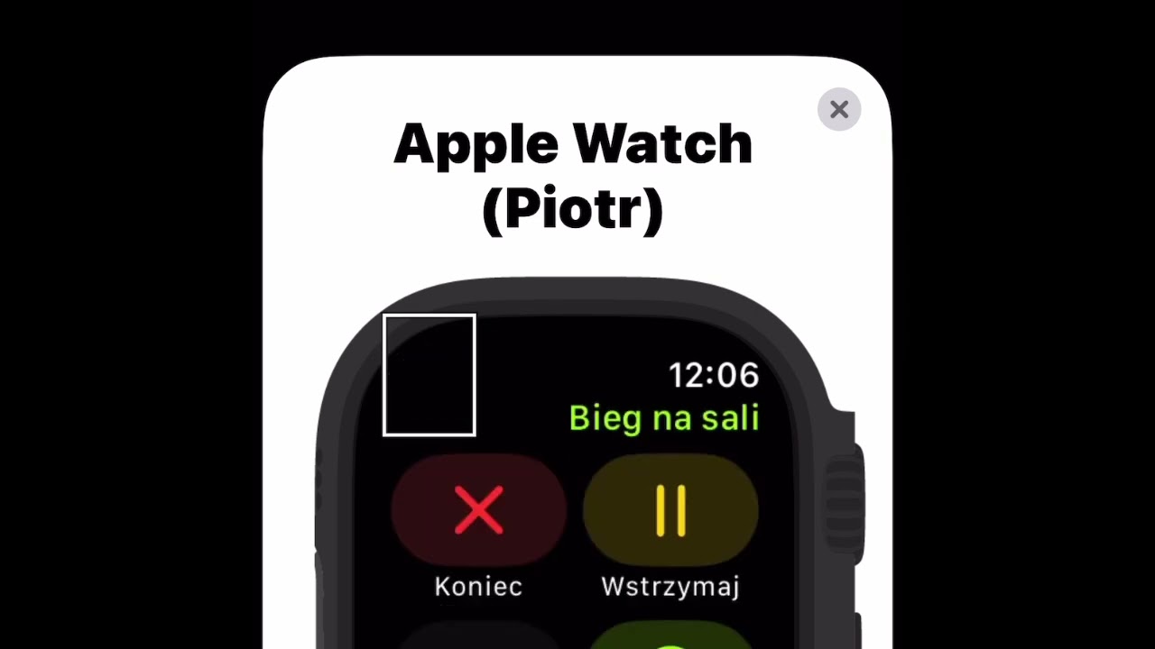 Dodatkowe funkcje Przycisku Czynności na Apple Watch