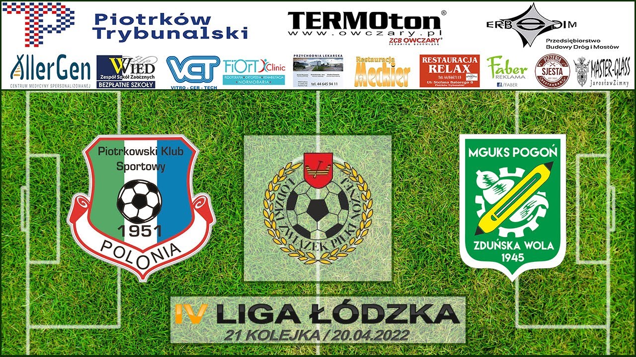 PKS Polonia Piotrków Trybunalski - MGUKS Pogoń Zduńska Wola 20.04.2022