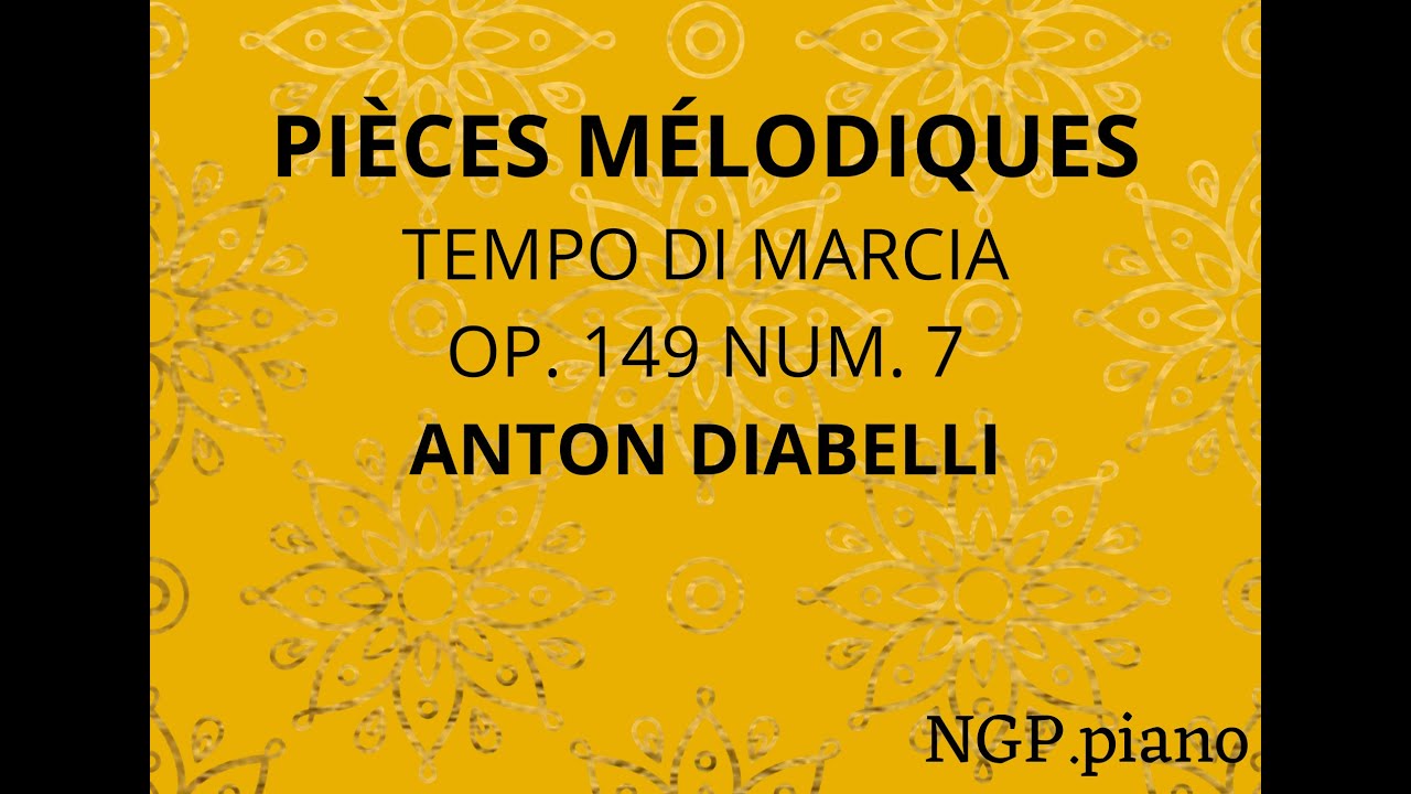 DIABELLI. TEMPO DI MARCIA. Op. 149. Num. 7. PIANO DUET.