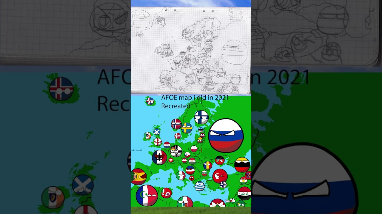 AFOE  Map recreated! #mapping #countryballs