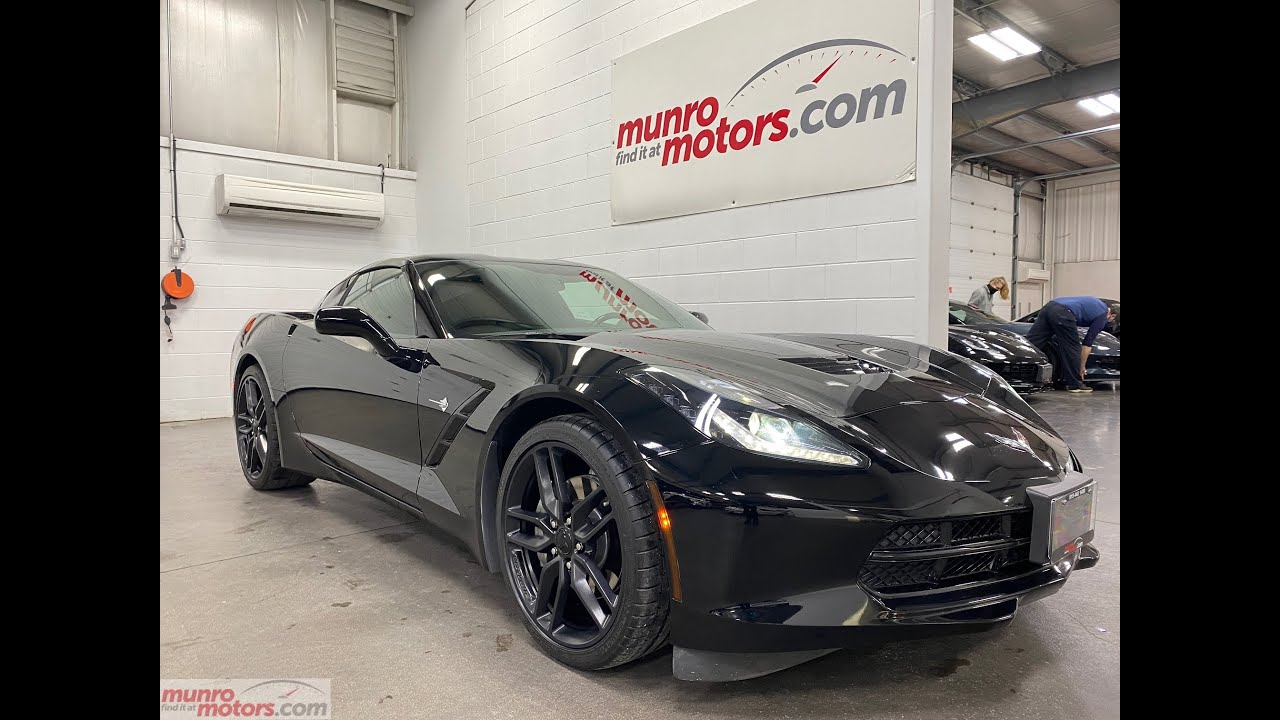 2018 Corvette SOLD SOLD SOLD Stingray Coupe 1LT Black Wheels Glass Roof Automatic with just 27k kms!