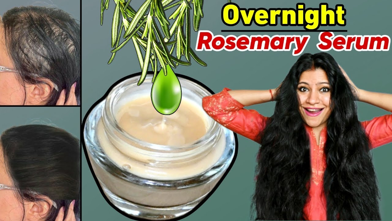 Rosemary Serum & Tonic To Make Hair Thick & Black Naturally: Reverse Premature Greying