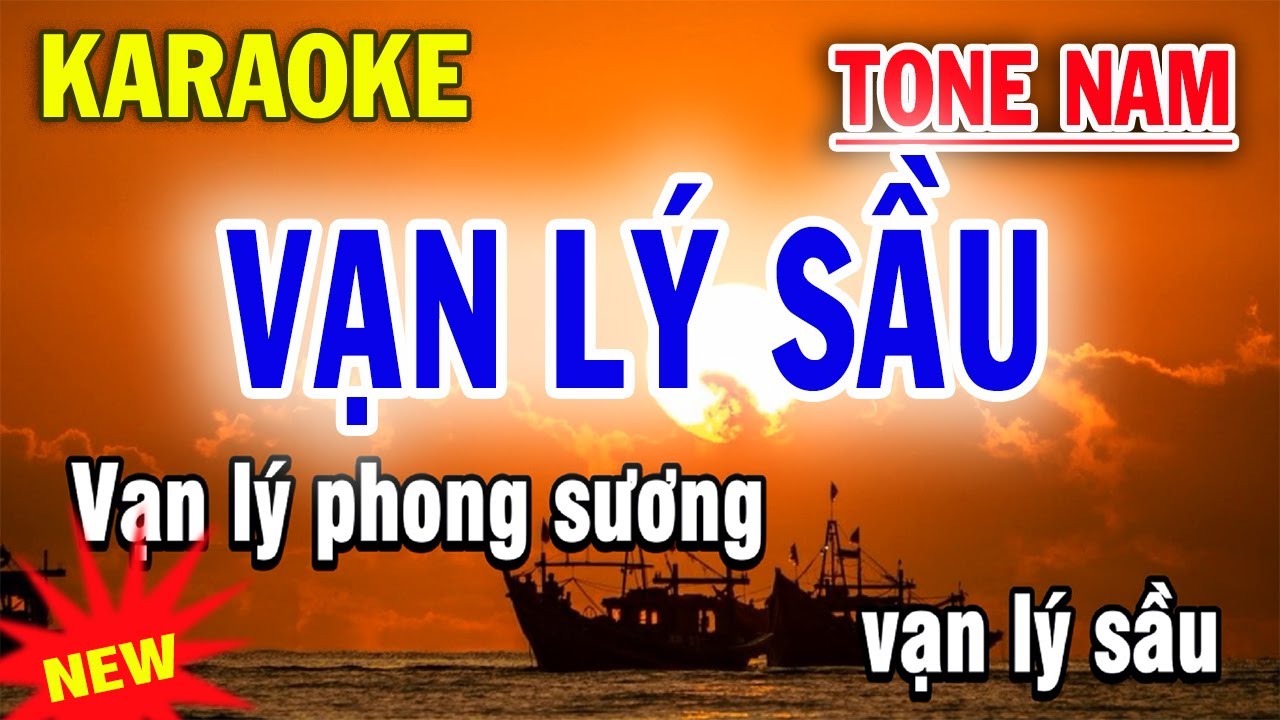 Vạn Lý Sầu Karaoke Tone Nam - ST Tro Music