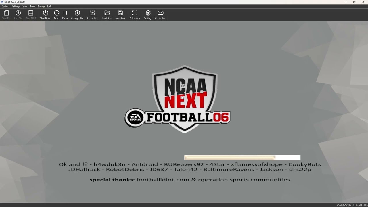 Setting Up a Portable Install of NCAA 06 Next Using the NFL 2K Mod as a Base