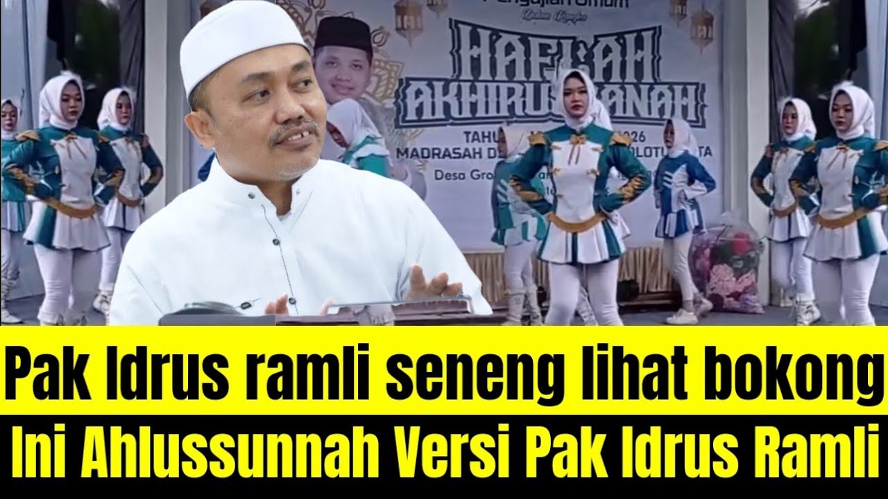 Idrus Ramli Rusak!!!! Idrus Ramli Kesenengen Lihat Bokong Santri!!! 