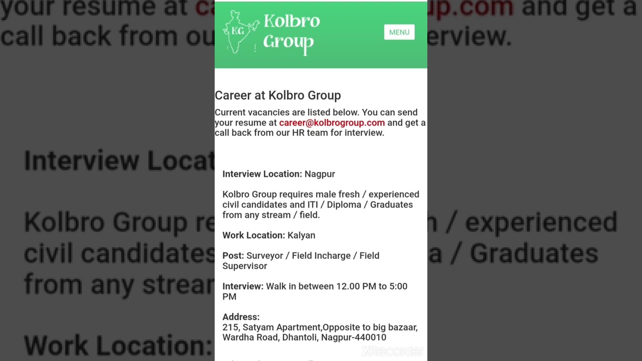 Kolbro Group Freshers Recruitment | Civil Engineer Freshers Jobs Dip,B.tech,ITI,Graduates Any Stream