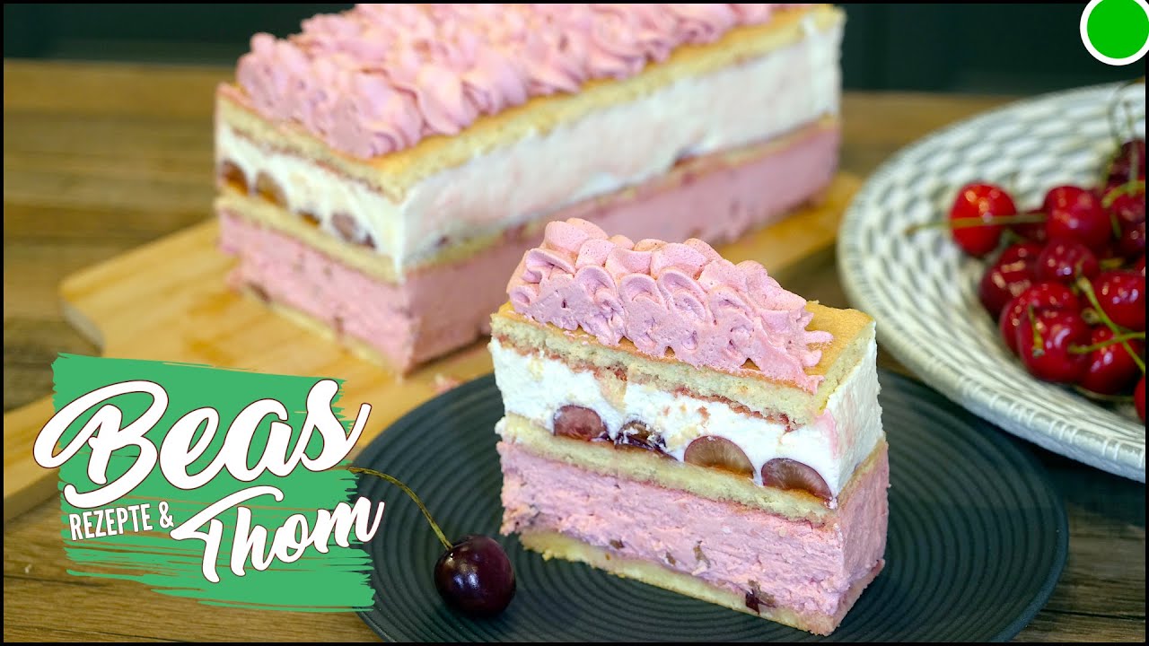 🍒  Kirschsahne- Schnitten Rezept