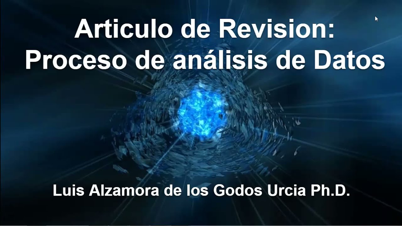 ARTICULO DE REVISION PROCESO DE ANALISIS DE DATOS