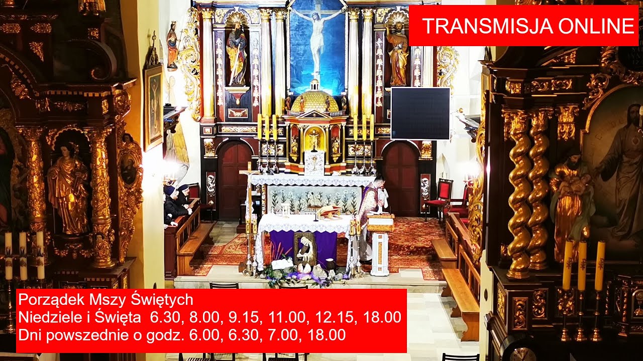 Kości&oacute;ł św. Elżbiety Węgierskiej w Starym Sączu - Transmisja LIVE - Na Żywo