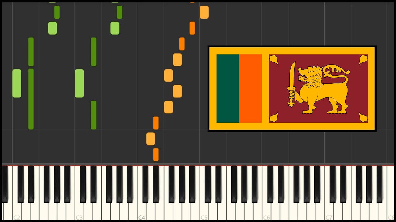 Sri Lanka National Anthem (Piano Tutorial)
