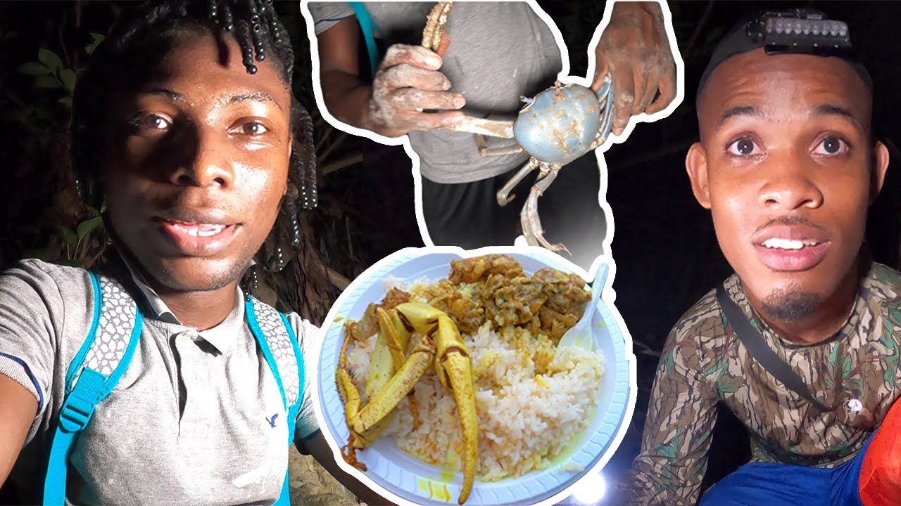 Mud Crab Hunting (Dry Season) with Blue Life Adventures | River Cooking After in Jamaica 2023