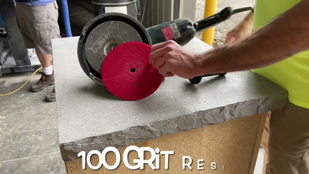 How To: Concrete Countertop Polished Overlay Test