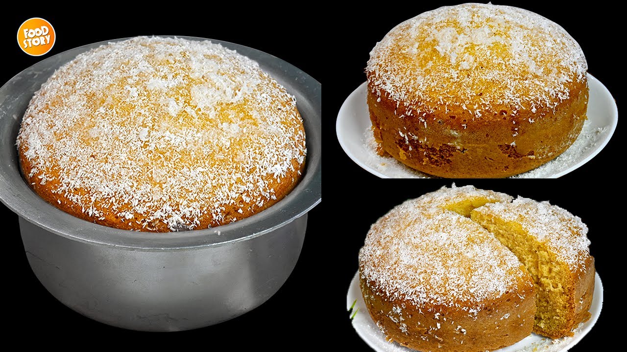 Coconut Cake Recipe without OVEN,Cake banane ka tarika,New Cake Recipe by Samina Food Story
