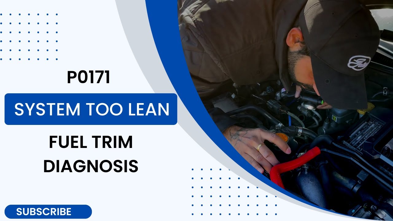 P0171 - System too lean Bank 1 diagnosis using fuel trims and water.