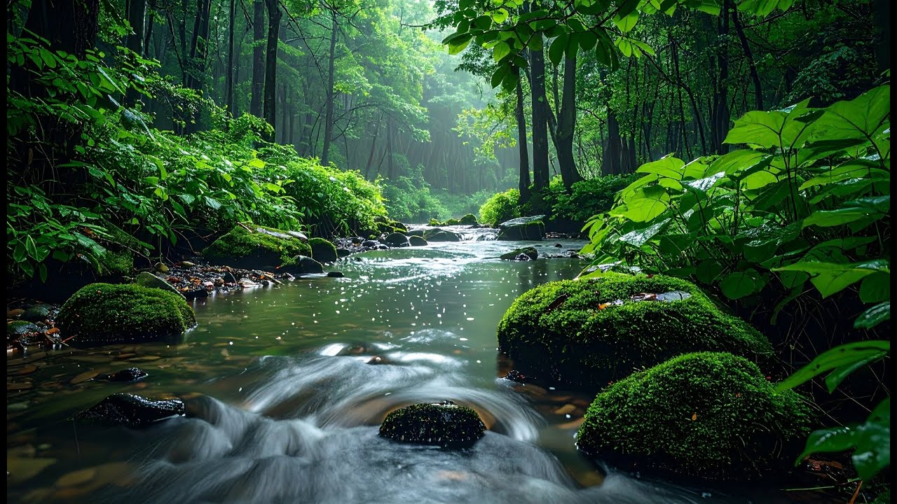 Gentle Forest Stream Sounds 🌧️ Flowing Water ASMR for Deep Sleep, Focus & Relaxation