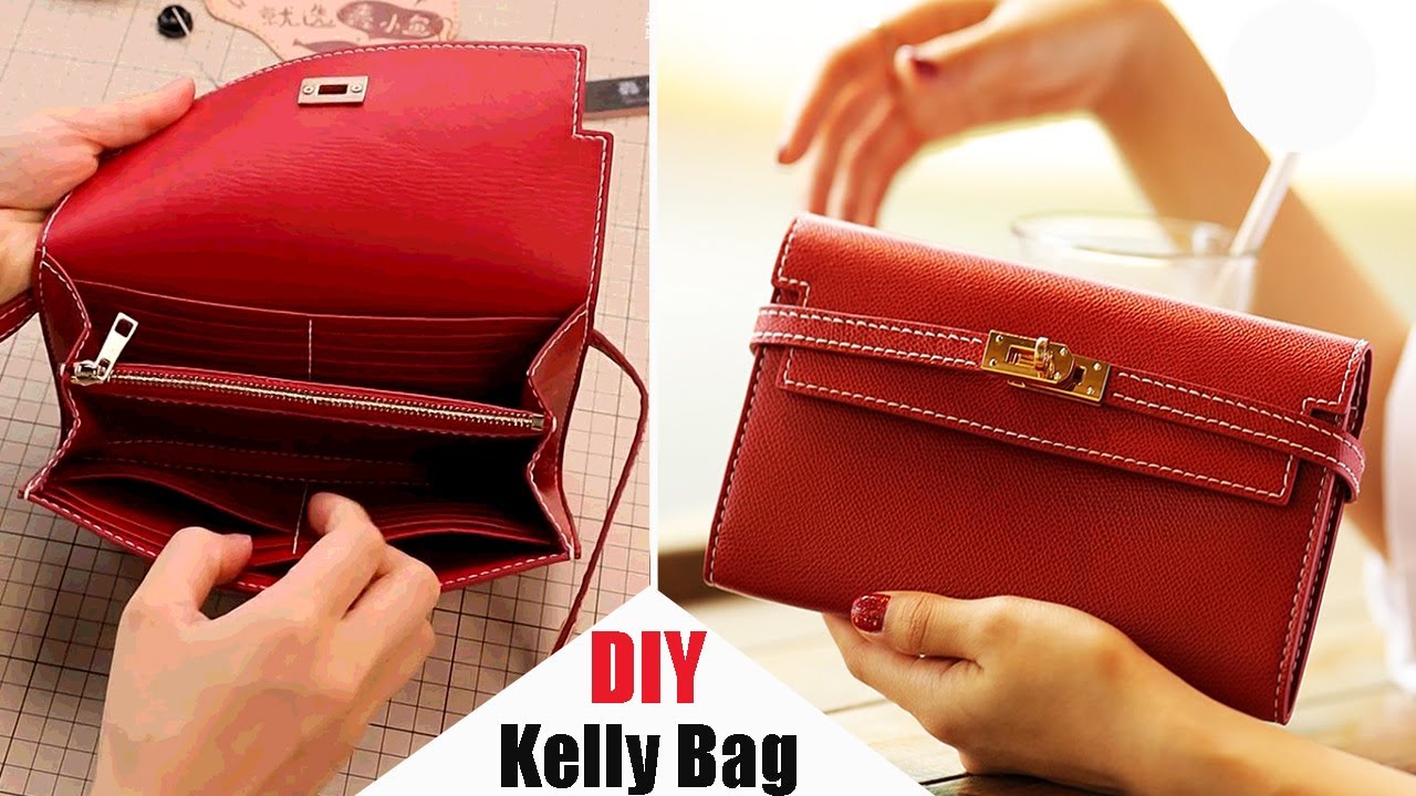 Awesome Handmade Clutch Purse Bag | DIY Leather Craft Inspired by Kelly Hermes