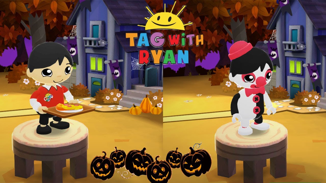 Tag with Ryan - New Character : Lunchtime Ryan and Ryan the Clown - Halloween Update gameplay