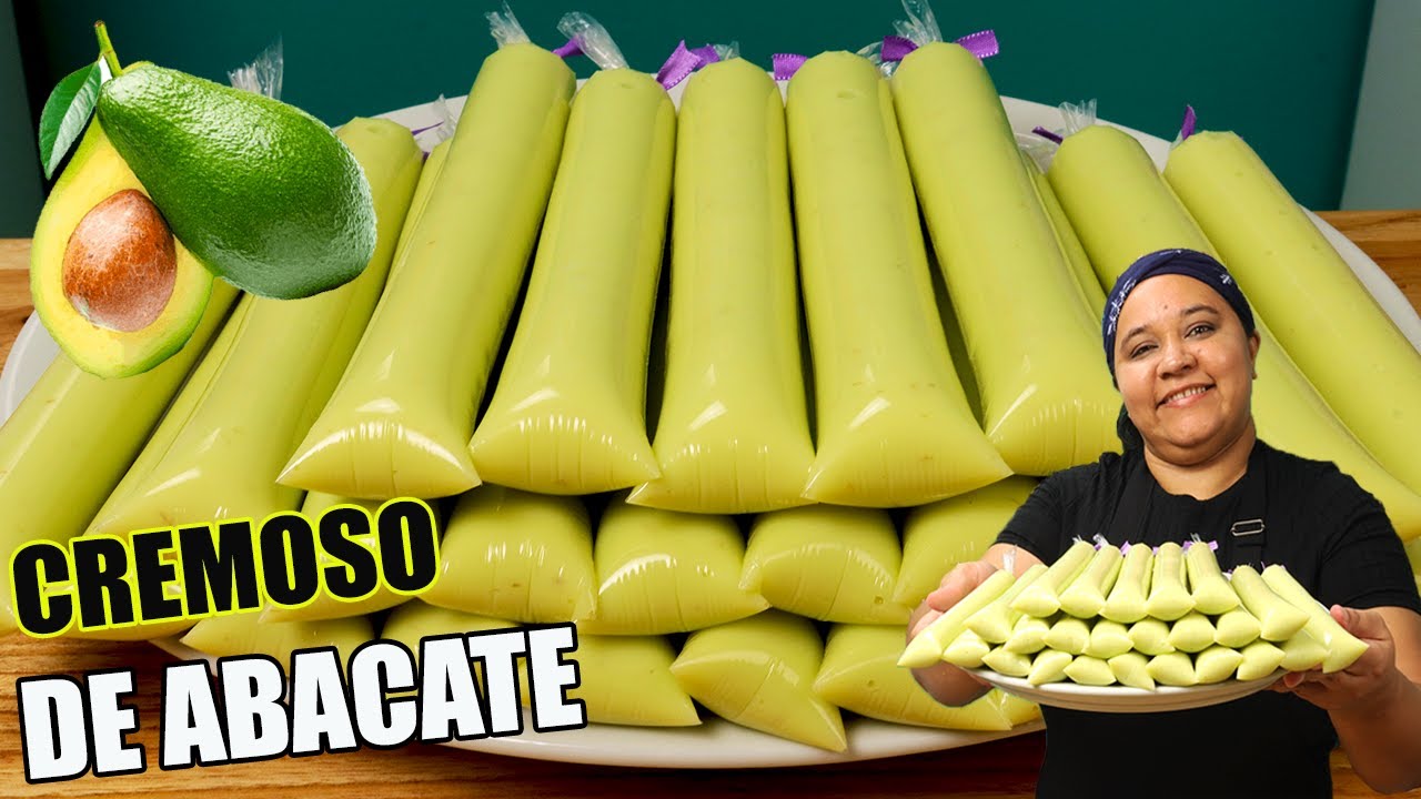 Simples e sem Leite Condensado Geladinho Cremoso de abacate!!