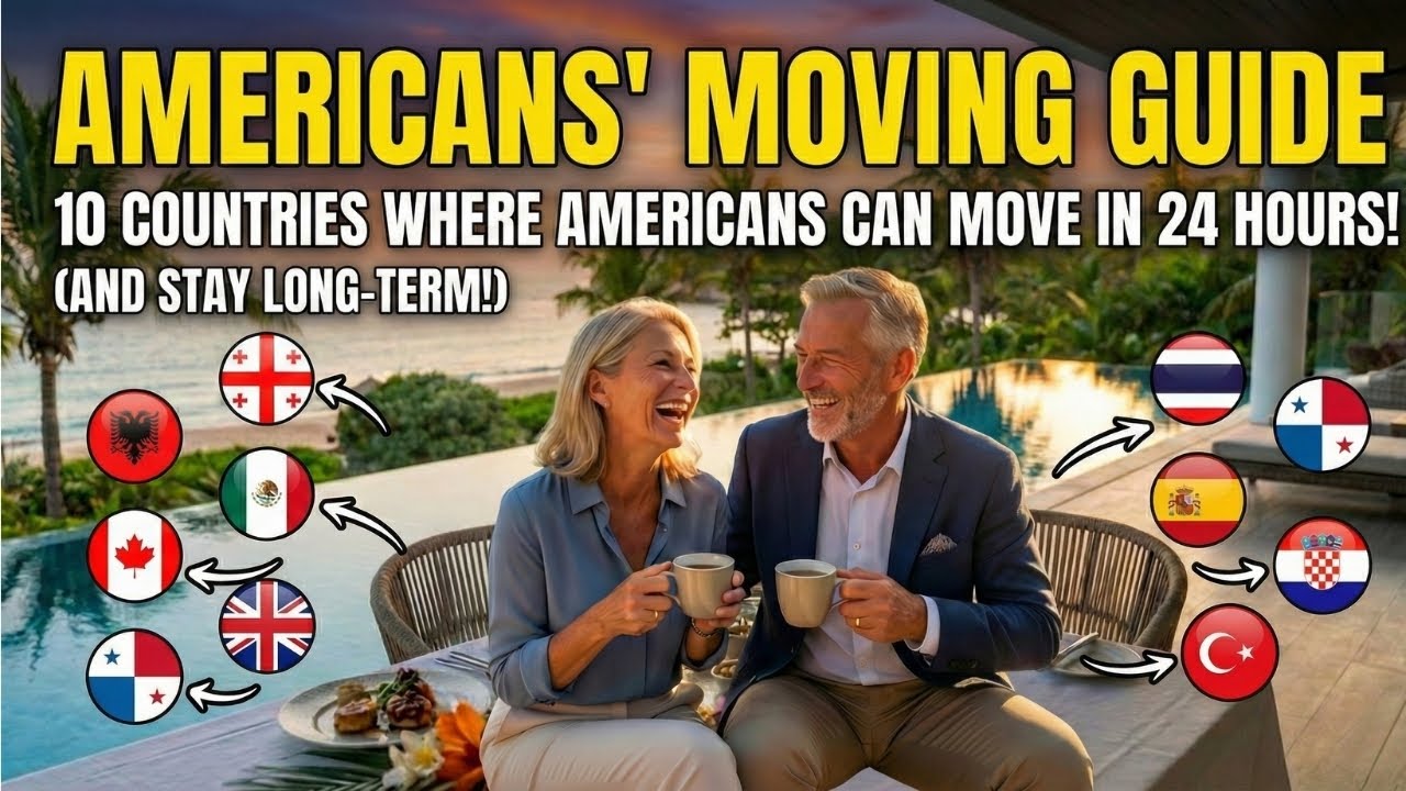 10 Countries Where Americans Can Move in 24 Hours (And Stay Long-Term)   #Cost of Living