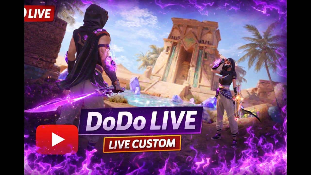 💀 Dodo is Back in FF! RANK PUSH  🥳 Chatting & Playing with Subs  , live custom #freefirelive