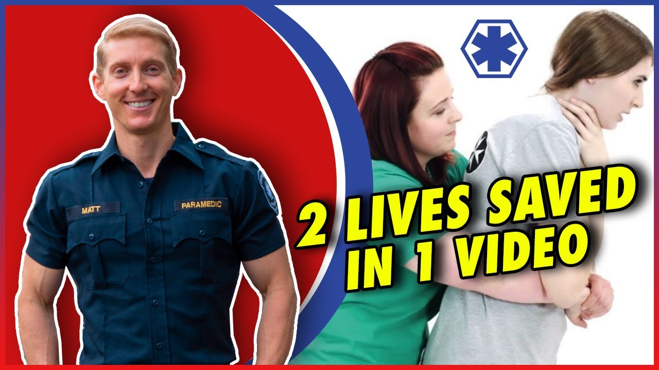 How To Save Someone Who Is Choking (And Yourself If Alone) Heimlich Maneuver | Paramedic Approved