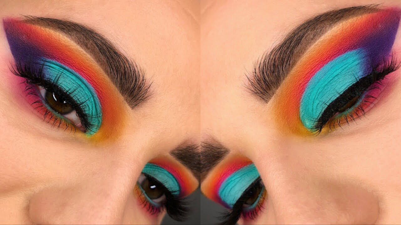 NYX COSMETICS ULTIMATE BRIGHT PALLET EYE TUTORIAL ! 😍🎨