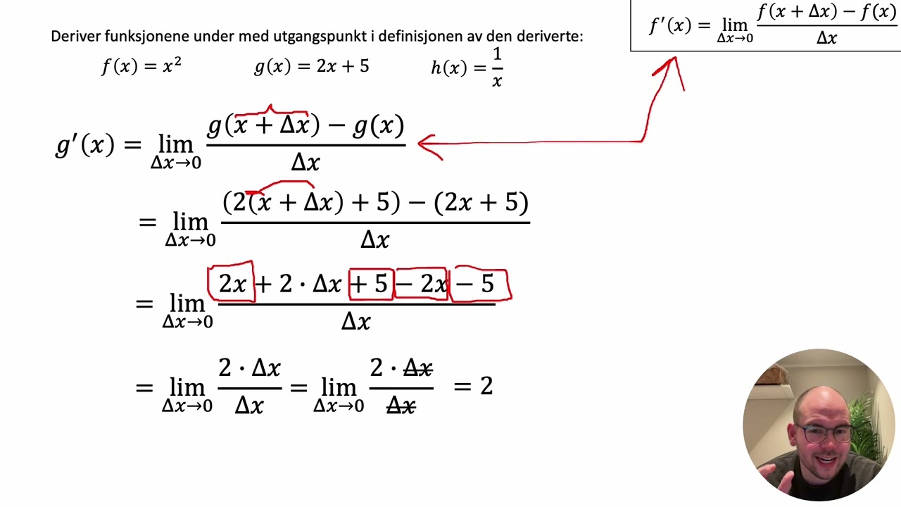 Definisjonen av den deriverte