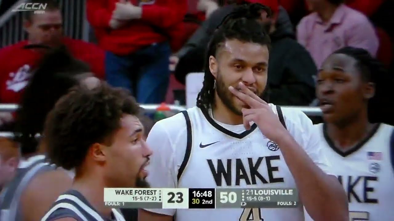 Technical foul on Wake Forest's Efton Reid vs. Louisville