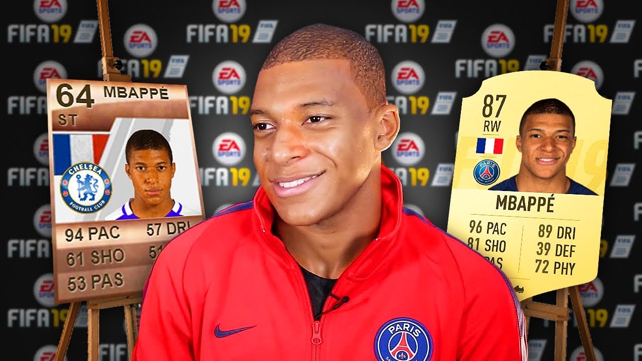 5 FAMOUS Footballers & Their FIFA 19 RATINGS Then and NOW! (Mbappe, Messi, Ronaldo)