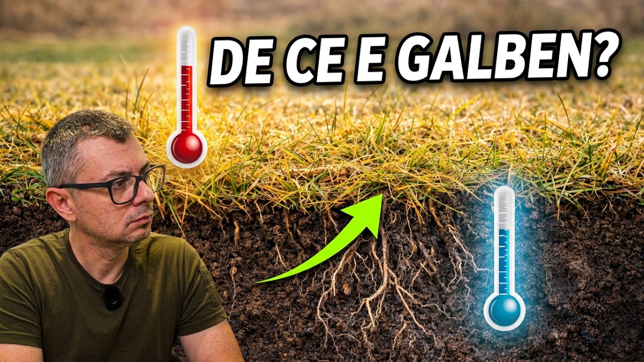 Gazon galben primavara – sol rece, radacina lenta sau lipsa fertilizare?