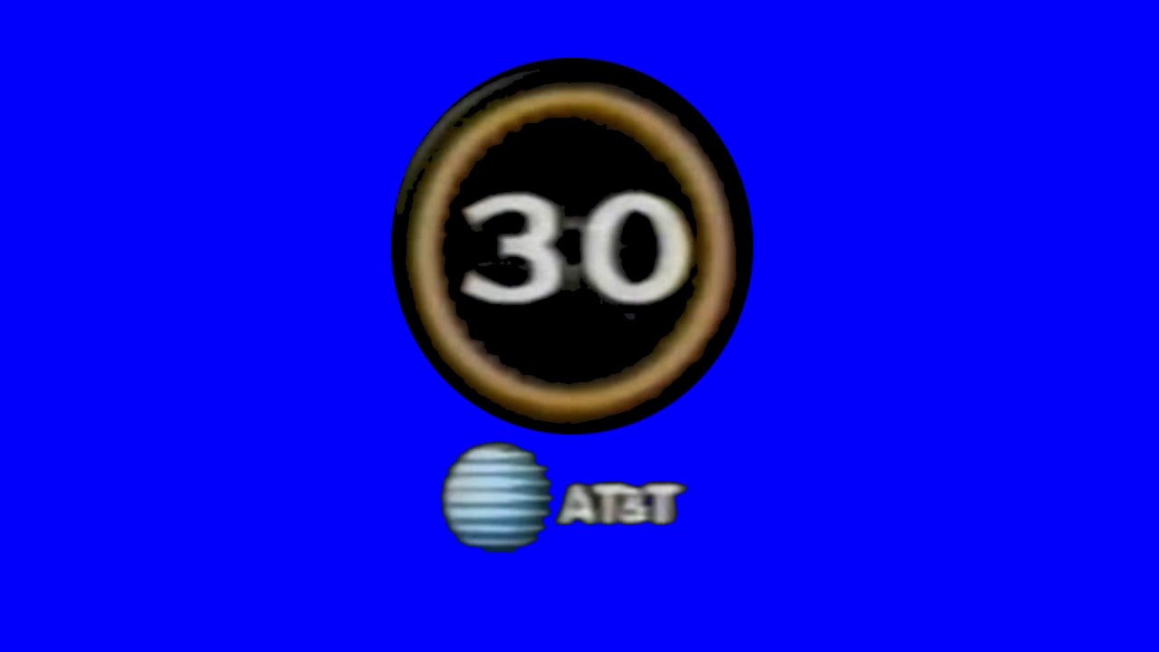 Who Wants To Be A Millionaire U.S. Phone a Friend Clock with AT&T Logo (1999-2002) in Blue Screen
