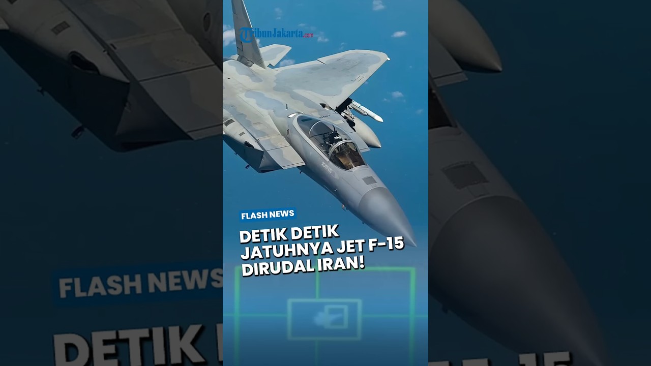 IRAN TIDAK MAIN-MAIN! Detik-detik Jatuhnya Jet F-15 Amerika akibat Hantaman Rudal Milik Iran