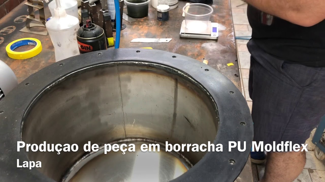 Fazendo peças em borracha PU