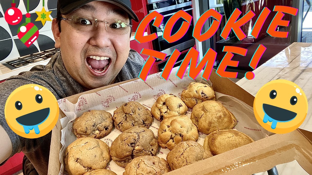 MUKBANG | Eating Show: BIG Cookies from Brady's Bakery in Los Angeles, California!