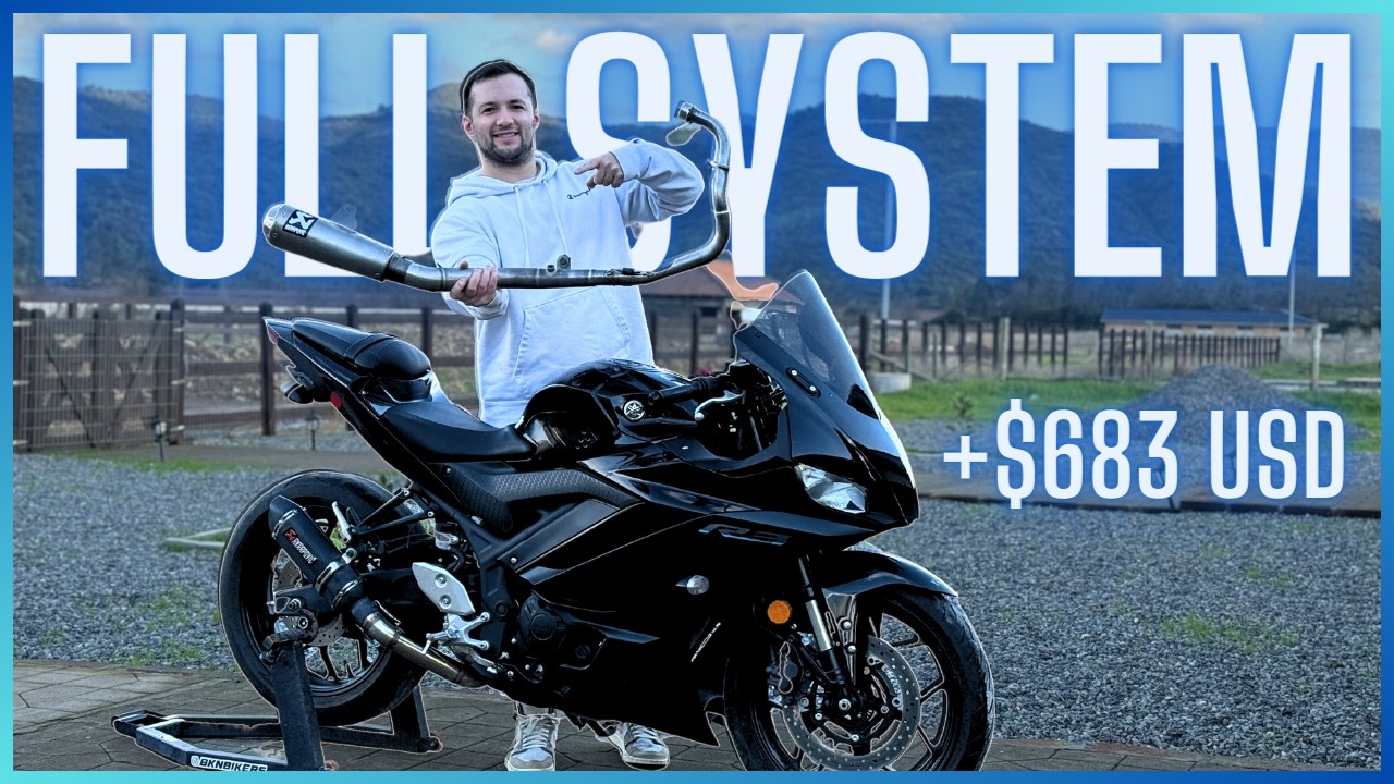 Full System Akrapovic a mi Yamaha R3 2023 | Greg Biker