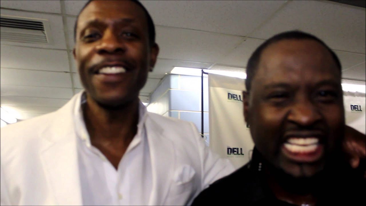 Keith Sweat & Johnny Gill Hanging Out Backstage