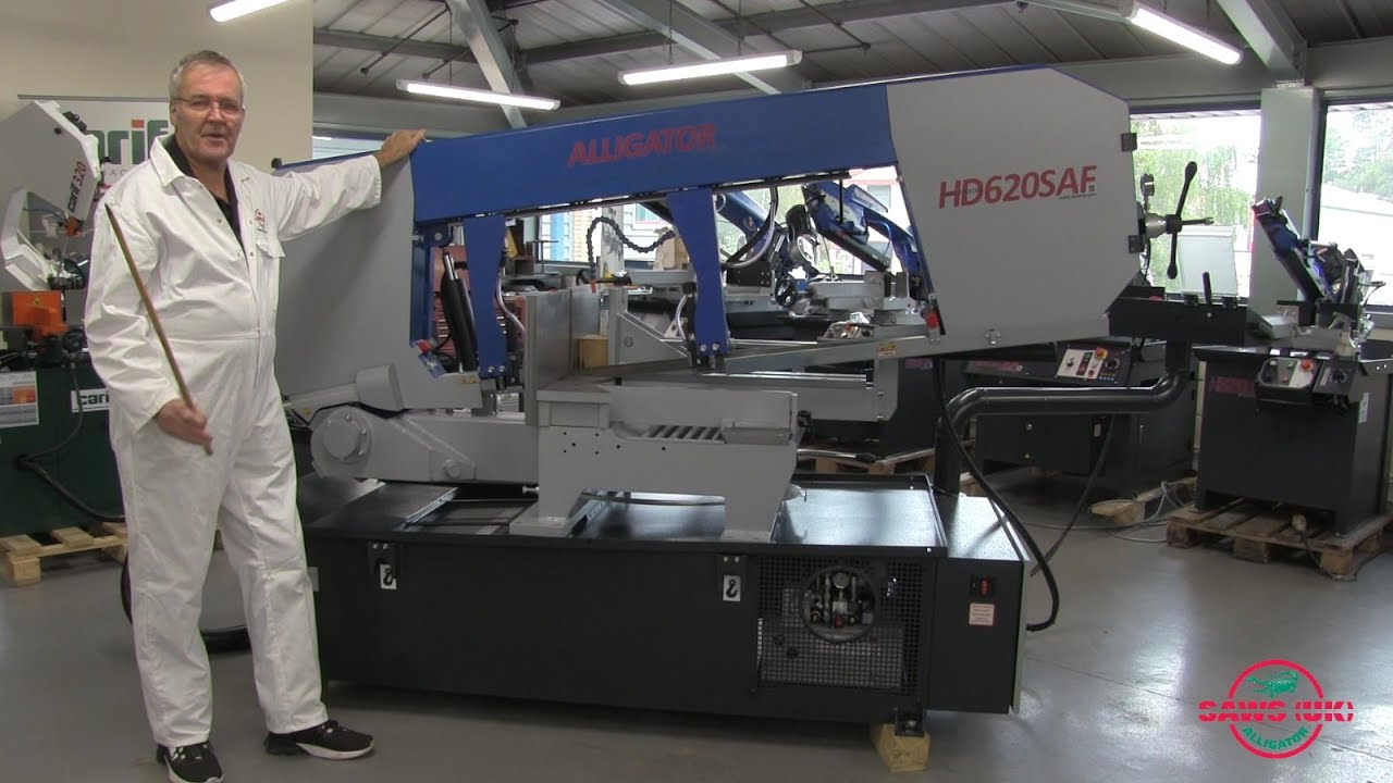 Alligator HD620 SAF: Heavy Duty Double Mitre Bandsaw with Touch Screen & Adaptive Downfeed