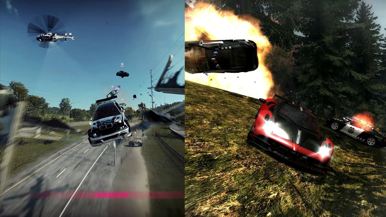 Cops/Police Chase In Different NFS Games | Need For Speed Cops Chasing Gameplay | 4K 60 FPS