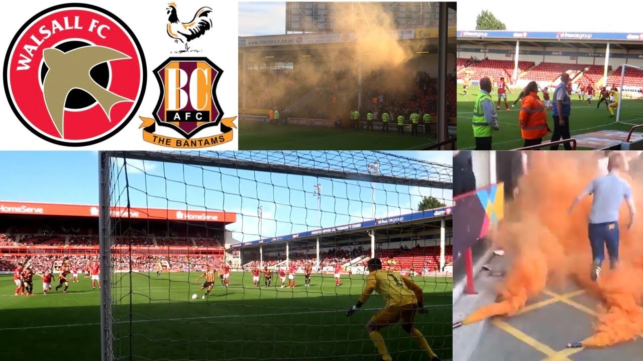 PYROS, LIMBS AND A PENALTY MISS - Walsall 0-1 Bradford City Away Match Vlog Ft Super Saddler Seb