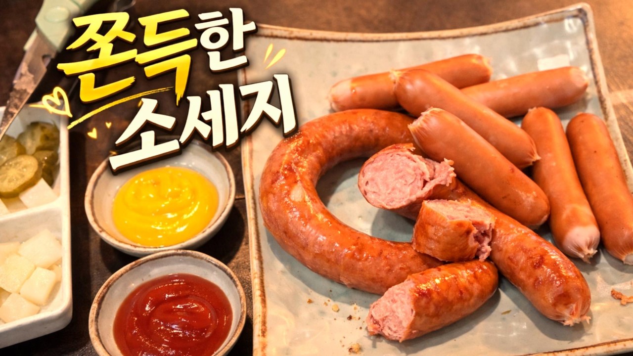 쫀득한 소세지 야식