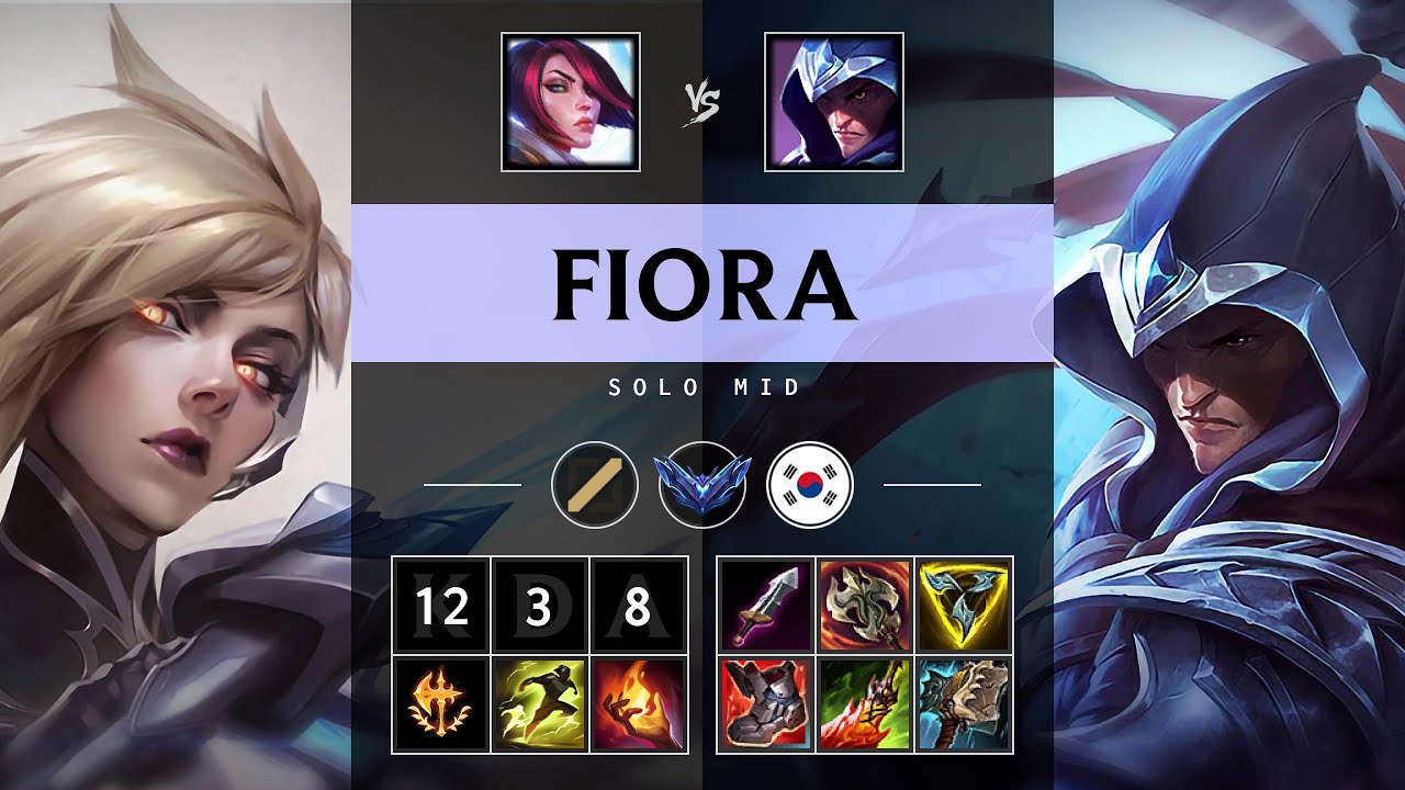 Fiora Mid vs Talon - KR Diamond Patch 25.10