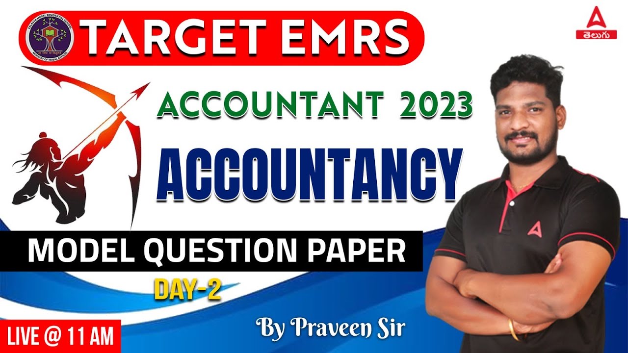 EMRS Accountant Model Question Paper 2023 | Accountancy Practice Test In Telugu #2 | Adda247 Telugu